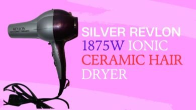 silver revlon 1875w ionic ceramic hair dryer