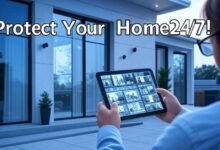 home security system with indoor and outdoor cameras​