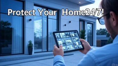 home security system with indoor and outdoor cameras​